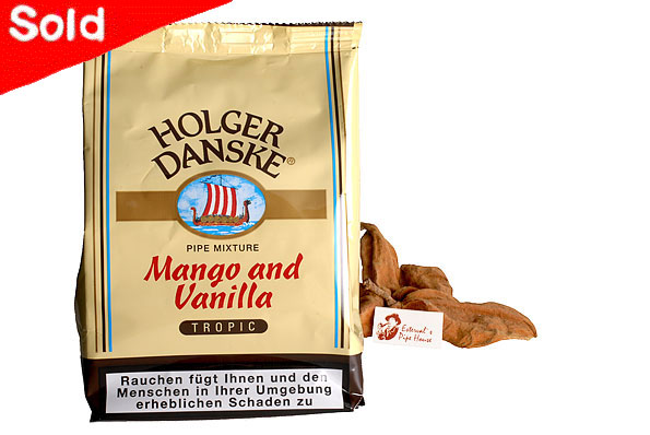 Holger Danske Mango and Vanilla Pipe tobacco 125g Economy Pack